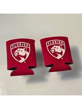 2 Florida Panthers Promo Can Cooler Koozie Stanley Cup Promotional